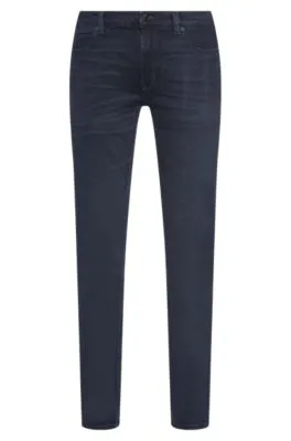 Extra-slim-fit jeans in blue-black stretch denim