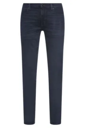 Extra-slim-fit jeans in blue-black stretch denim