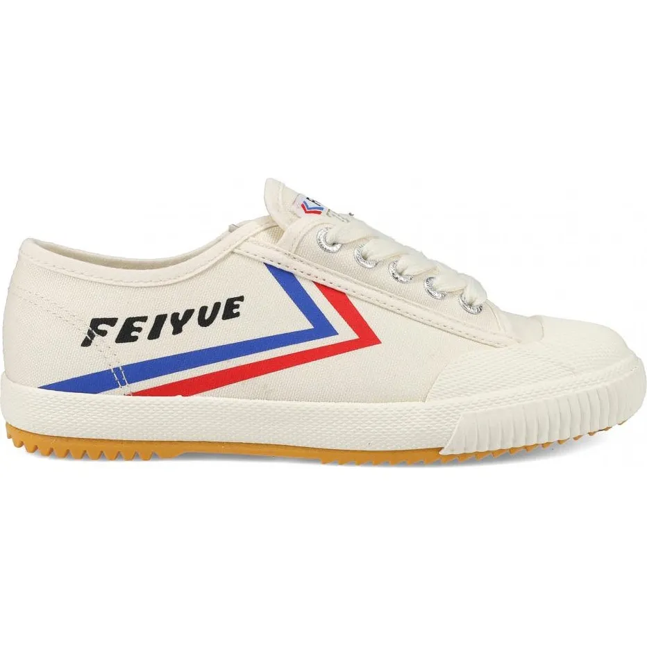 Feiyue Fe Lo 1920 Canvas Trainers - Ivory/Blue/Red