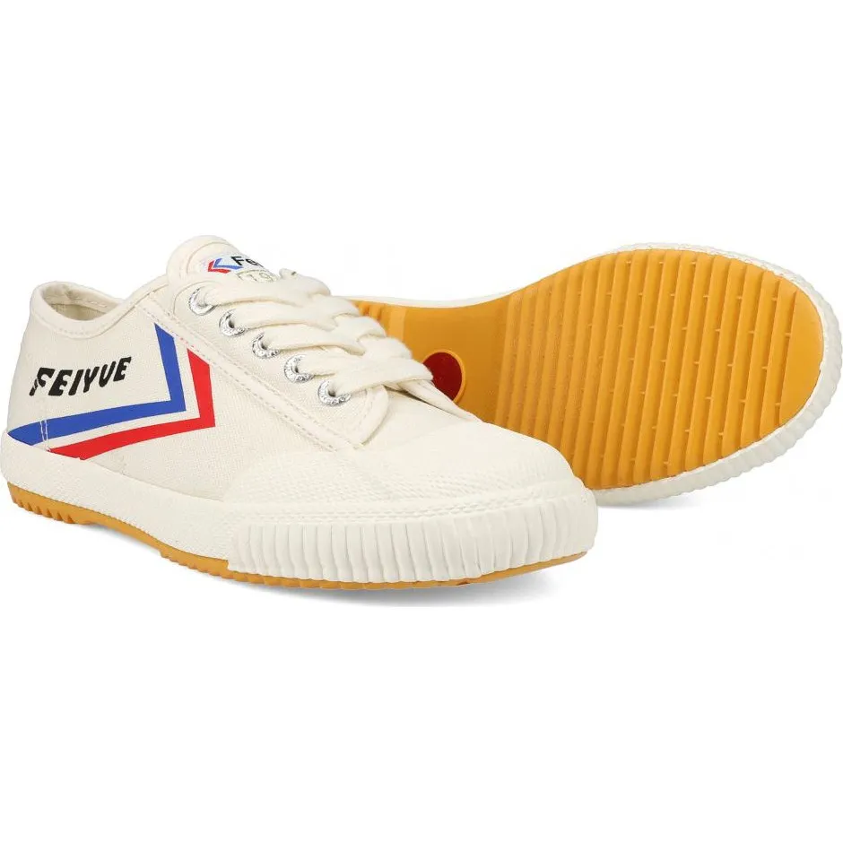 Feiyue Fe Lo 1920 Canvas Trainers - Ivory/Blue/Red