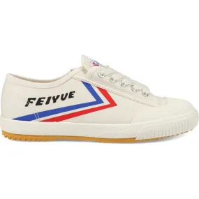 Feiyue Fe Lo 1920 Canvas Trainers - Ivory/Blue/Red