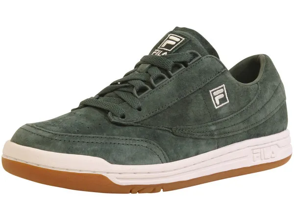 Fila Men's Original Tennis Premium Sneakers Low Top Sycamore/White/Gum Sz: 11