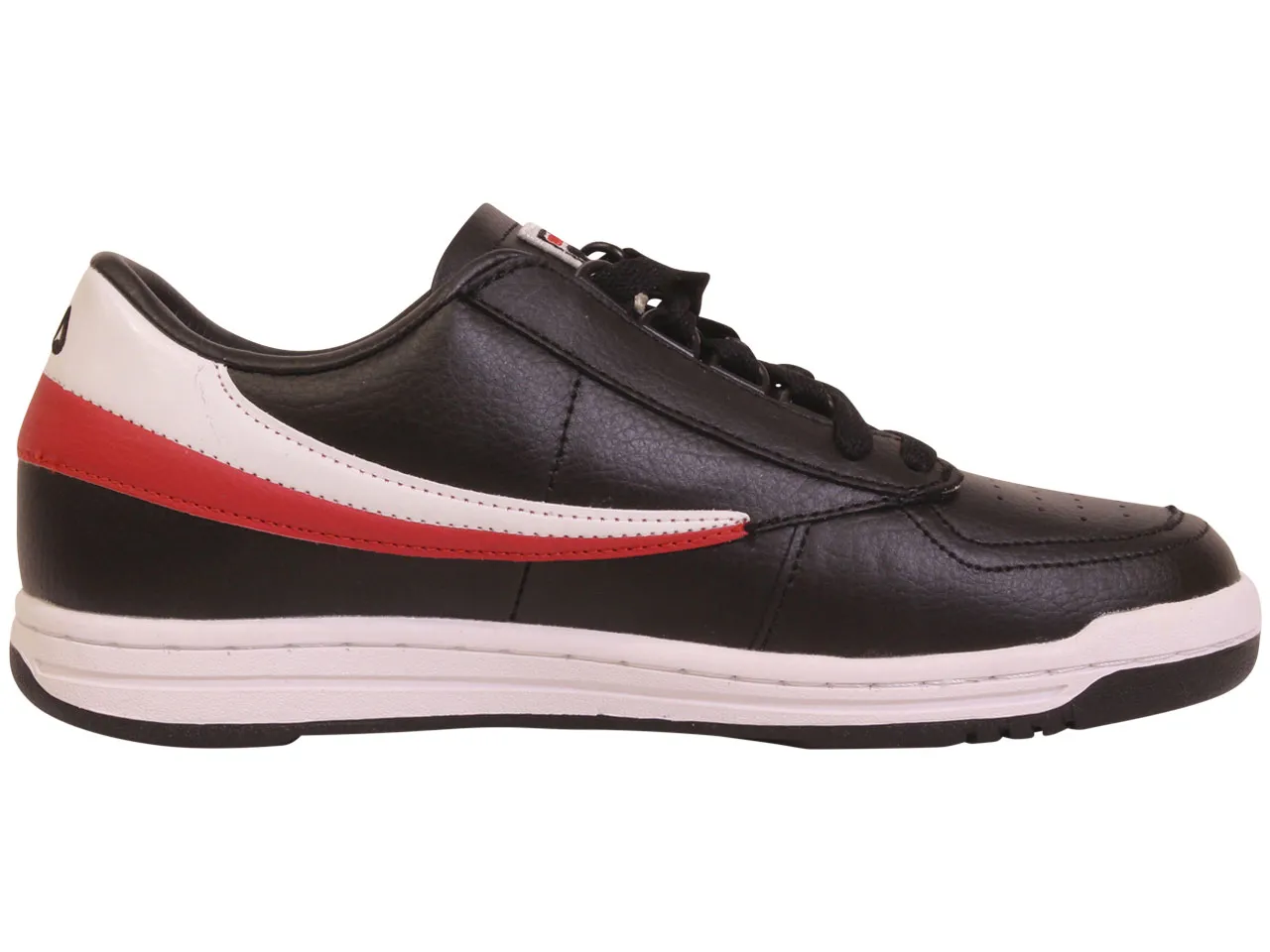 Fila Men's Original Tennis Sneakers Low Top Black/White/Red Sz: 10 1VT13040