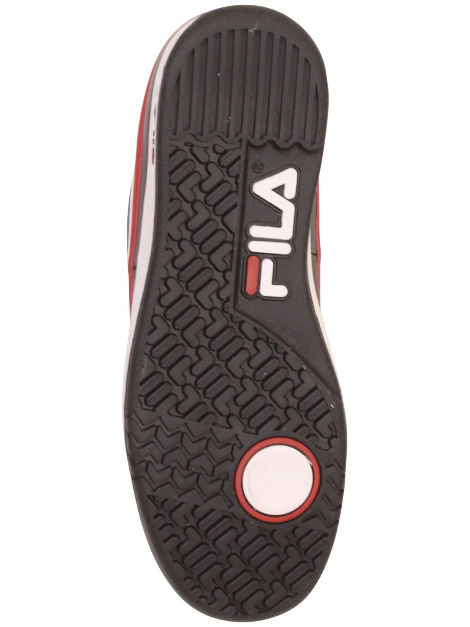 Fila Men's Original Tennis Sneakers Low Top Black/White/Red Sz: 10 1VT13040