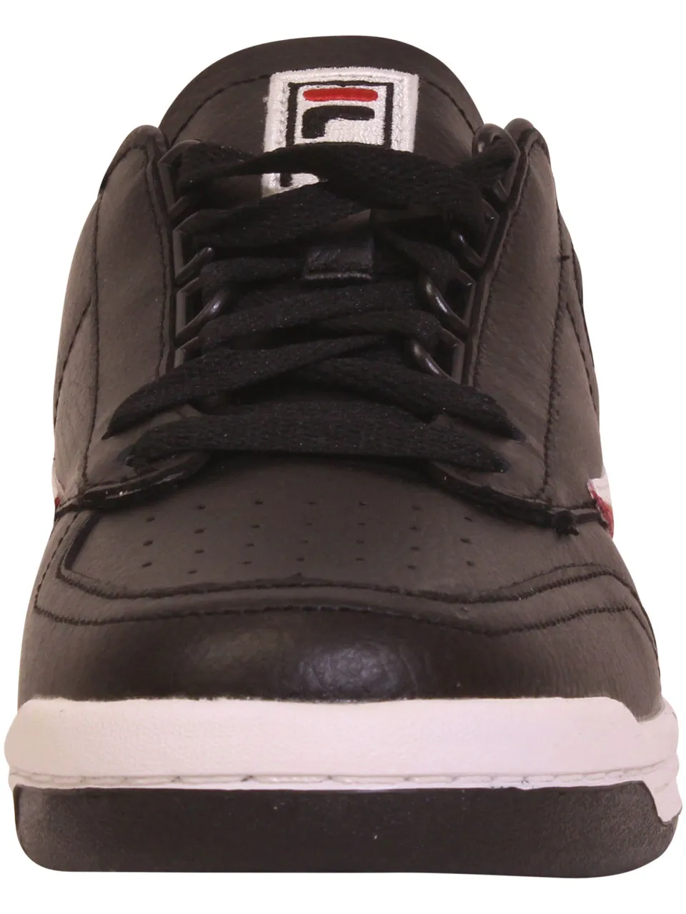 Fila Men's Original Tennis Sneakers Low Top Black/White/Red Sz: 10.5 1VT13040