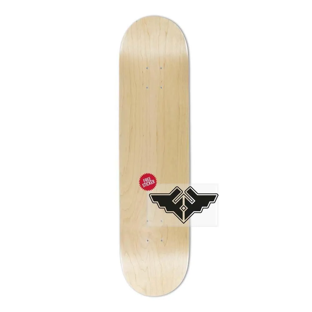 Fracture Skateboards Classic Natural Blank Skateboard Deck 8