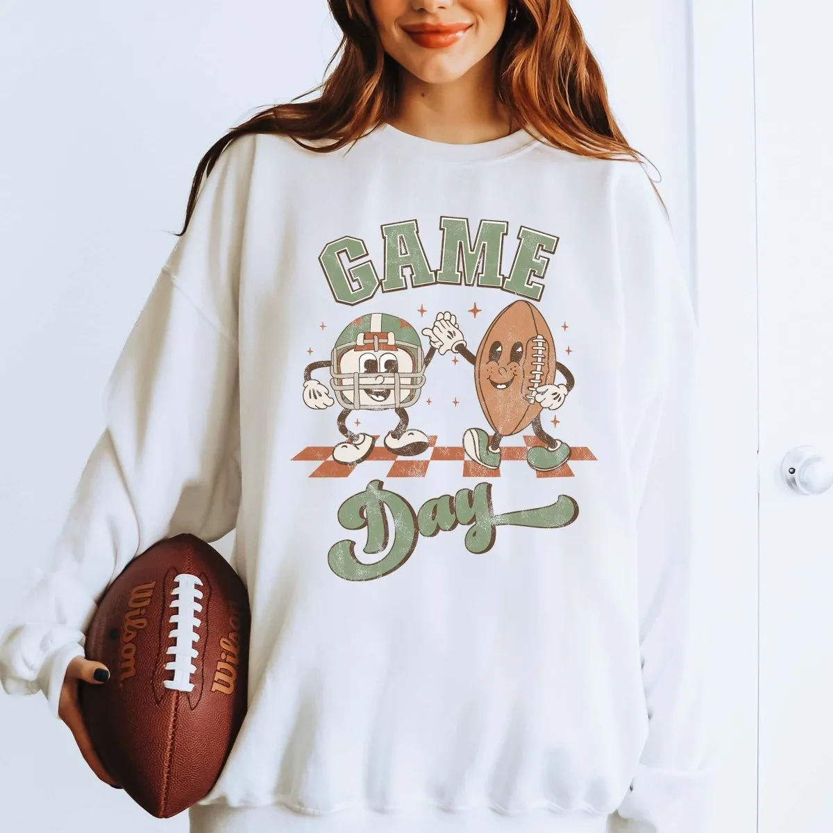 Game Day Football Friends Wholesale Sweatshirt - Quick Shipping