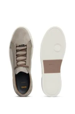 Gary Italian-made trainers in leather and suede