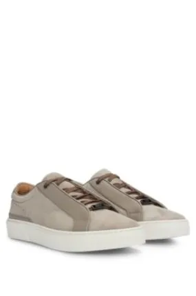 Gary Italian-made trainers in leather and suede