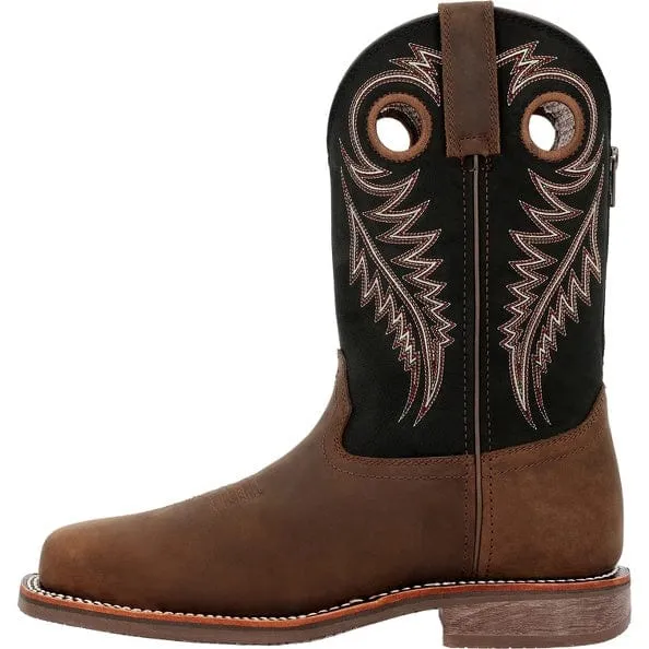 Georgia Boot Men's Carbo-Tec Elite Brown Steel Toe Waterproof Western Work Boot GB00528