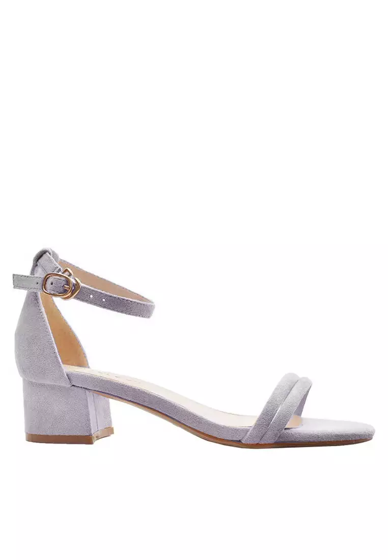 Girly Ankle Strap Heeled Sandals 320-16