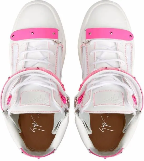 Giuseppe Zanotti Coby high-top leather sneakers White