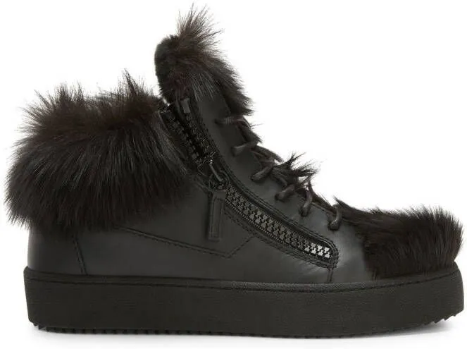 Giuseppe Zanotti Marlena Winter mid-top sneakers Black