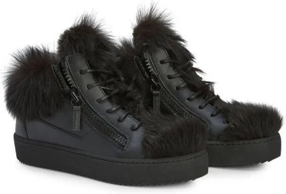 Giuseppe Zanotti Marlena Winter mid-top sneakers Black