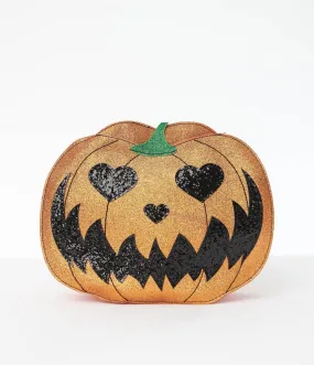 Glitter Jack O Lantern Backpack