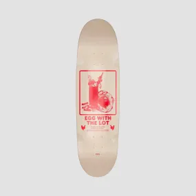 Globe Eggy Skateboard Deck Off-White/The Lot - 8.625"