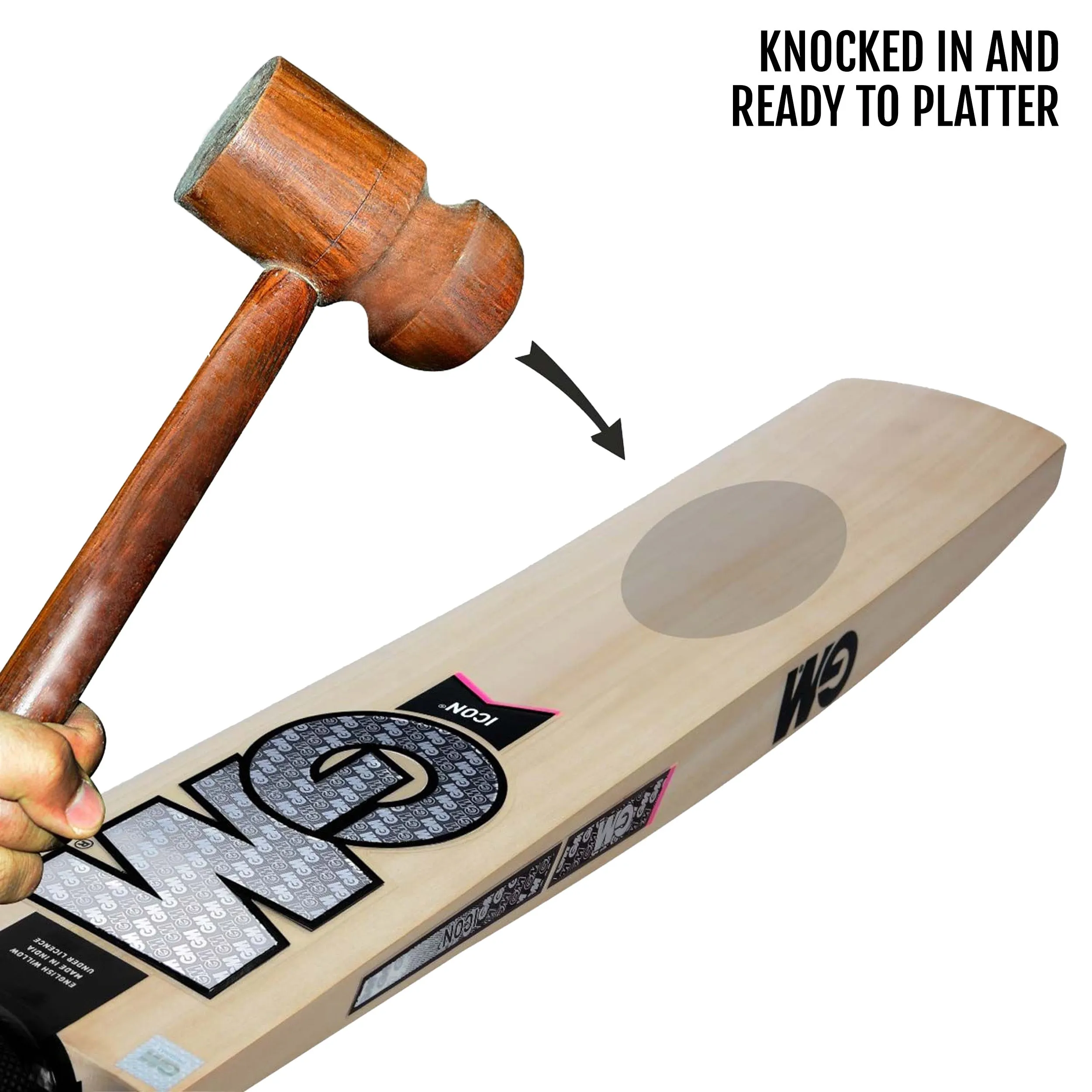 GM Icon 404 English Willow Cricket Bat -SH