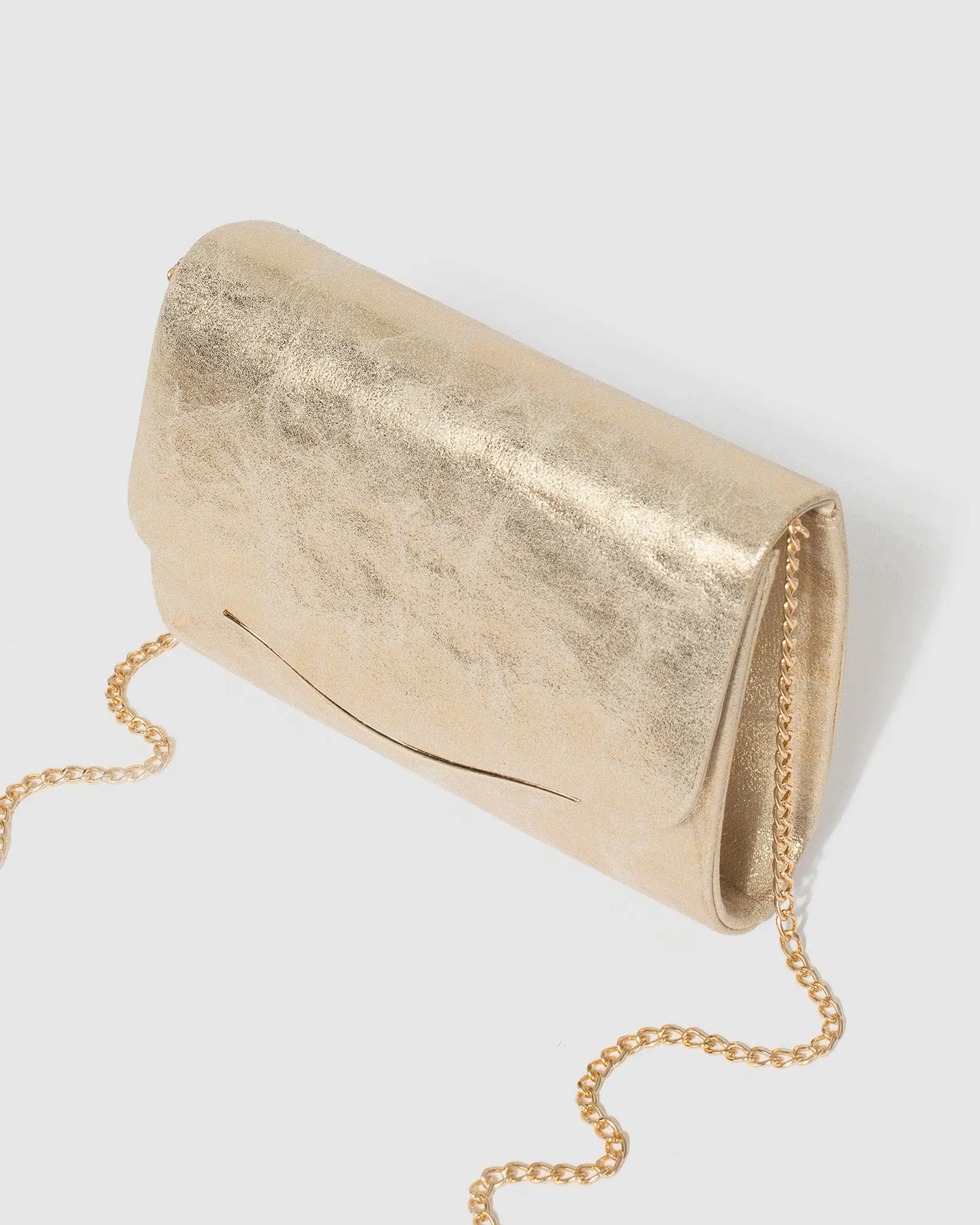 Gold Adele Evening Clutch Bag