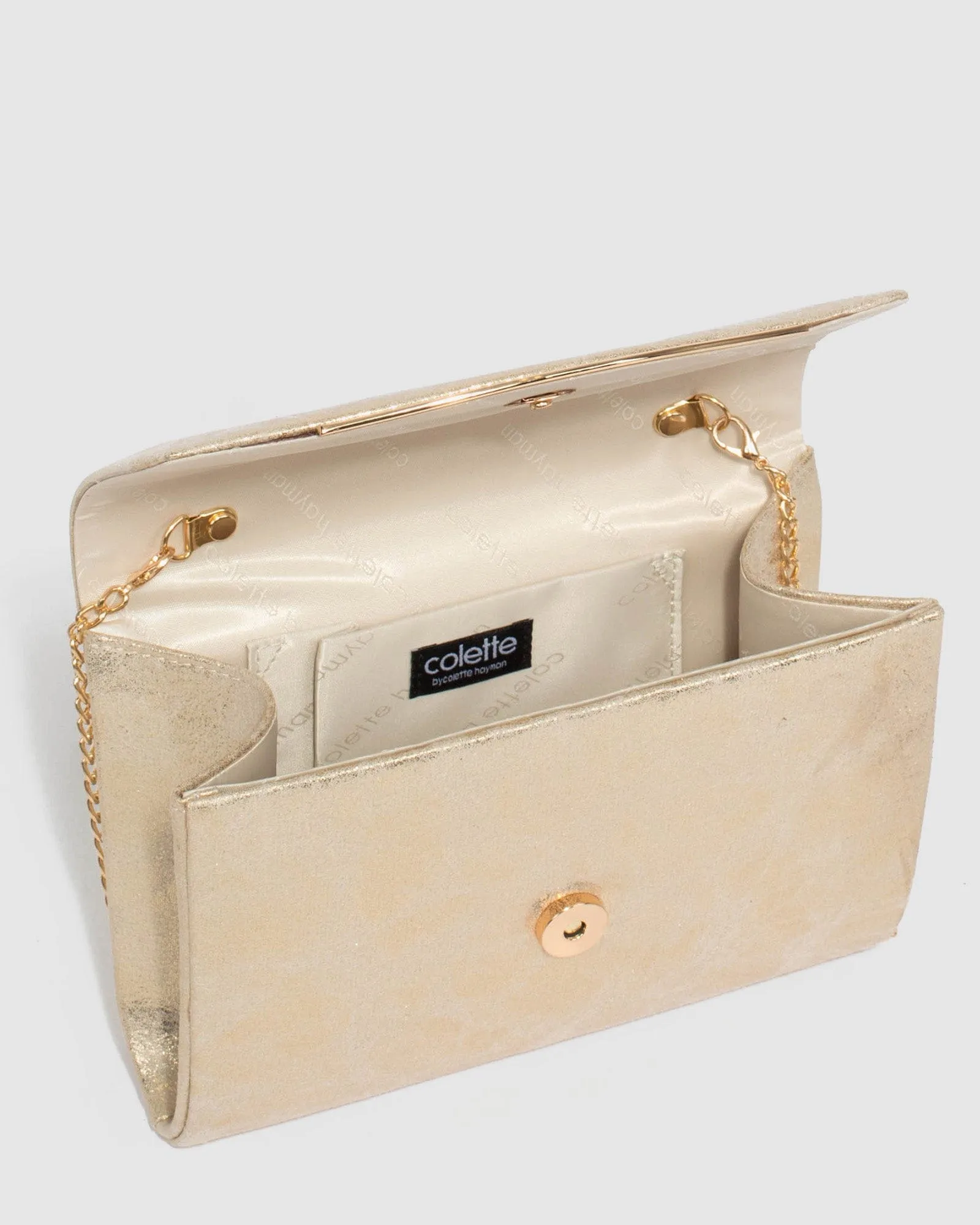 Gold Adele Evening Clutch Bag