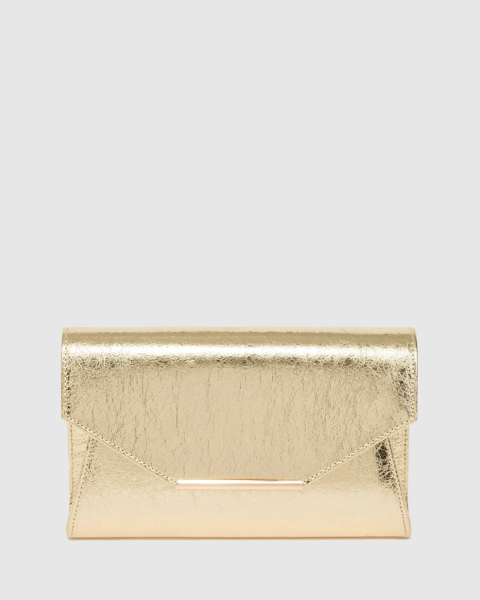 Gold Brianna Clutch Bag