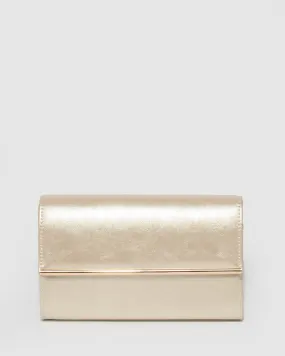 Gold Harriet Clutch Bag