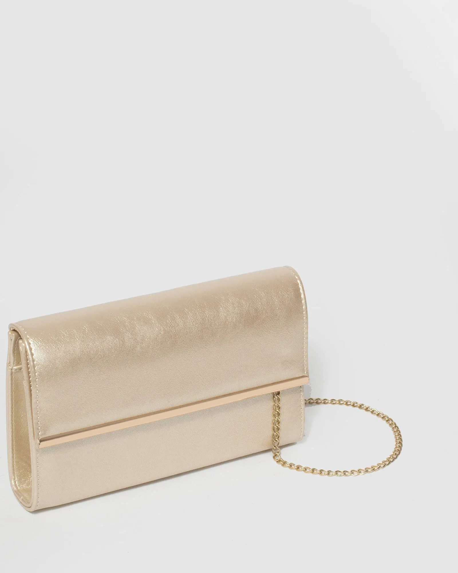 Gold Harriet Clutch Bag