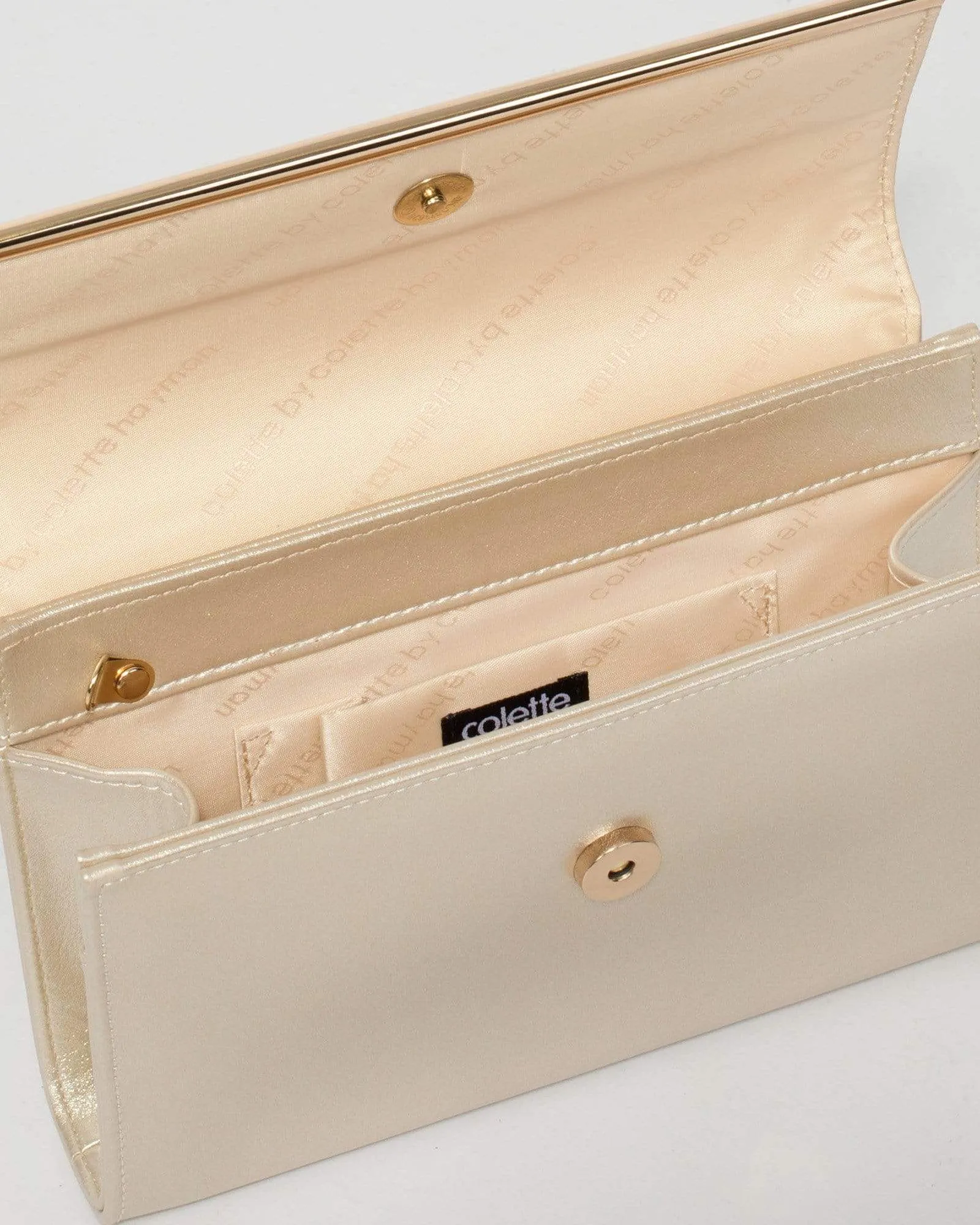 Gold Harriet Clutch Bag