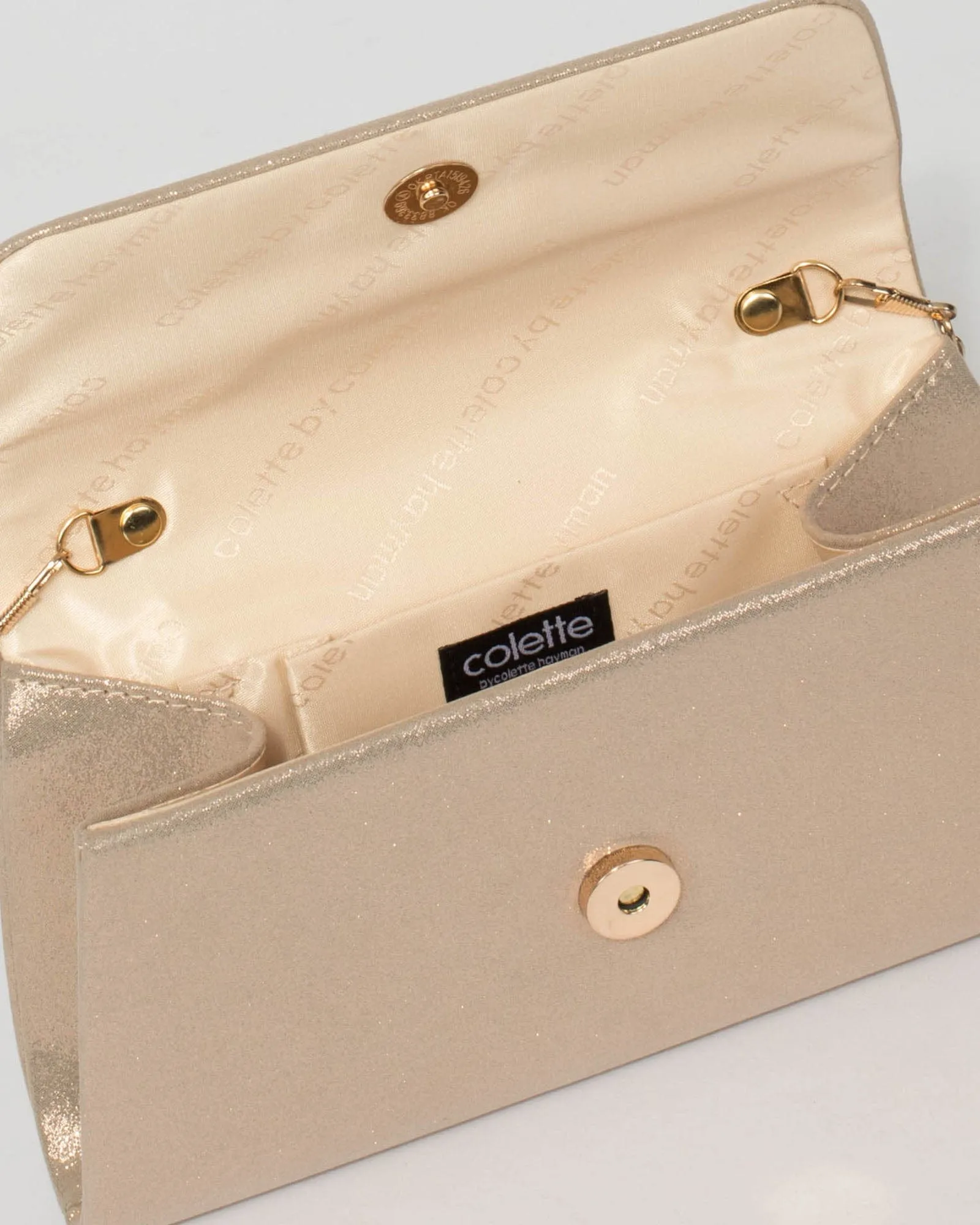 Gold Leaha Clutch Bag