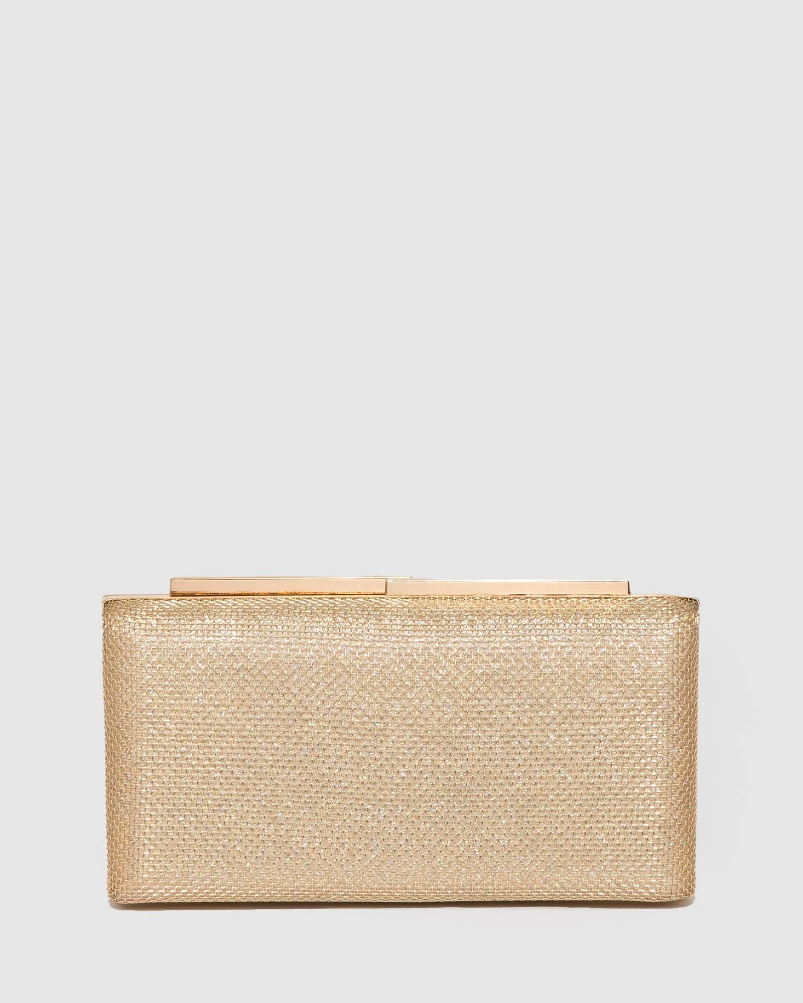 Gold Lulu Clutch Bag