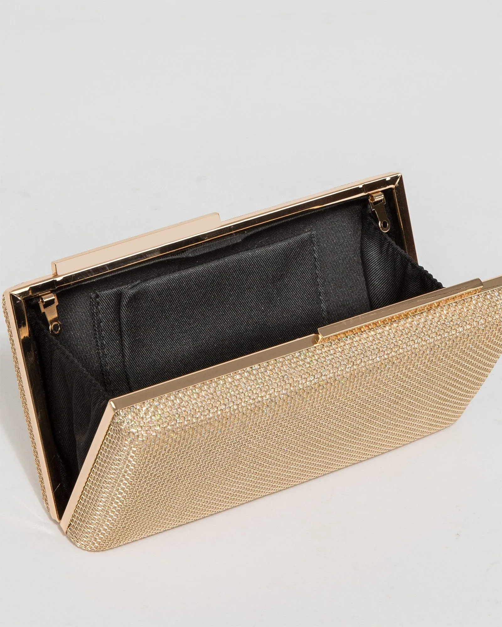 Gold Lulu Clutch Bag