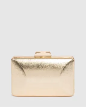 Gold Maxine Clutch Bag