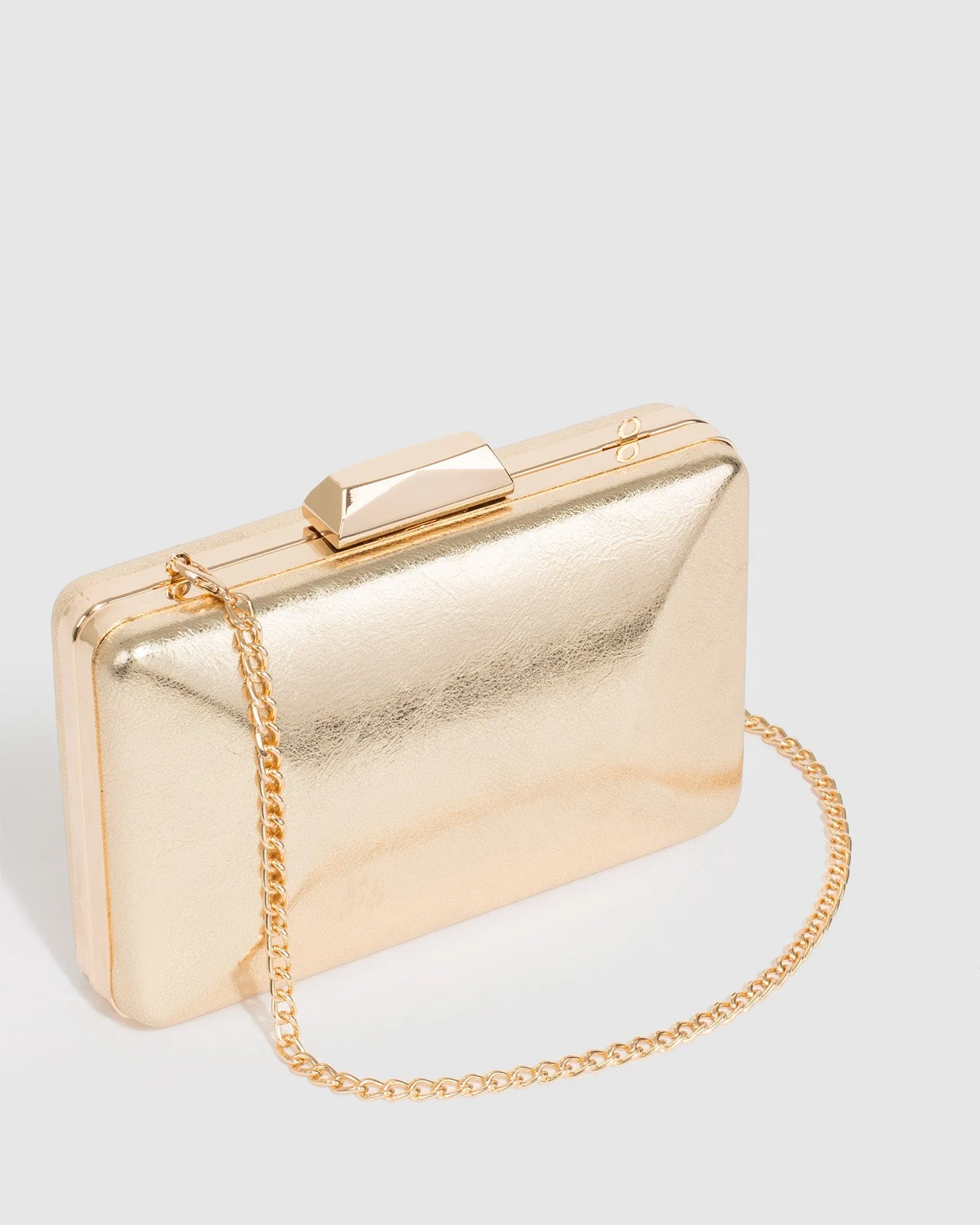 Gold Maxine Clutch Bag