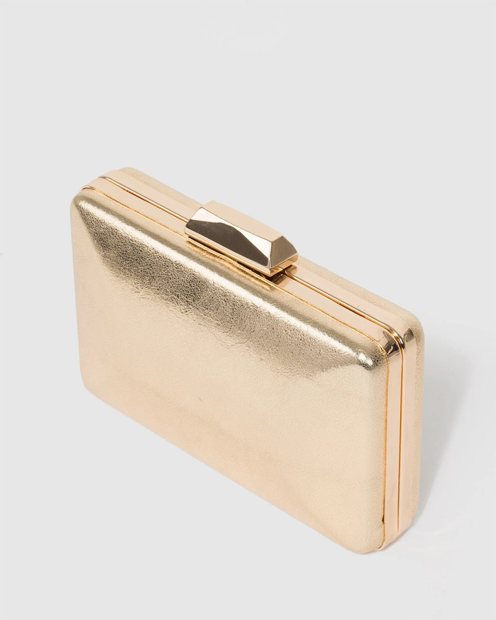 Gold Maxine Clutch Bag