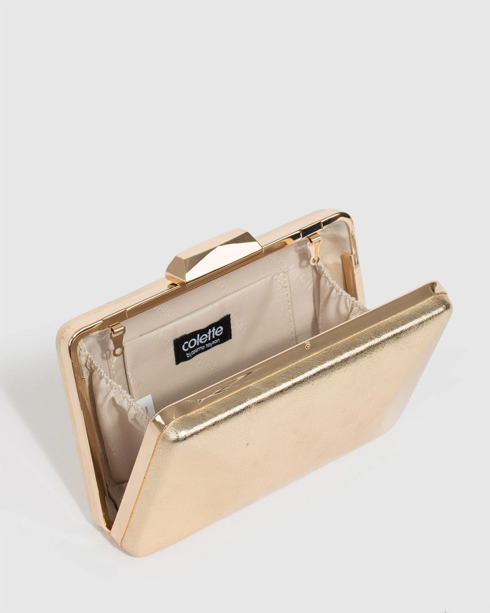 Gold Maxine Clutch Bag