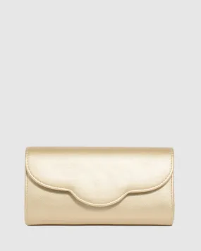 Gold Verna Clutch Bag