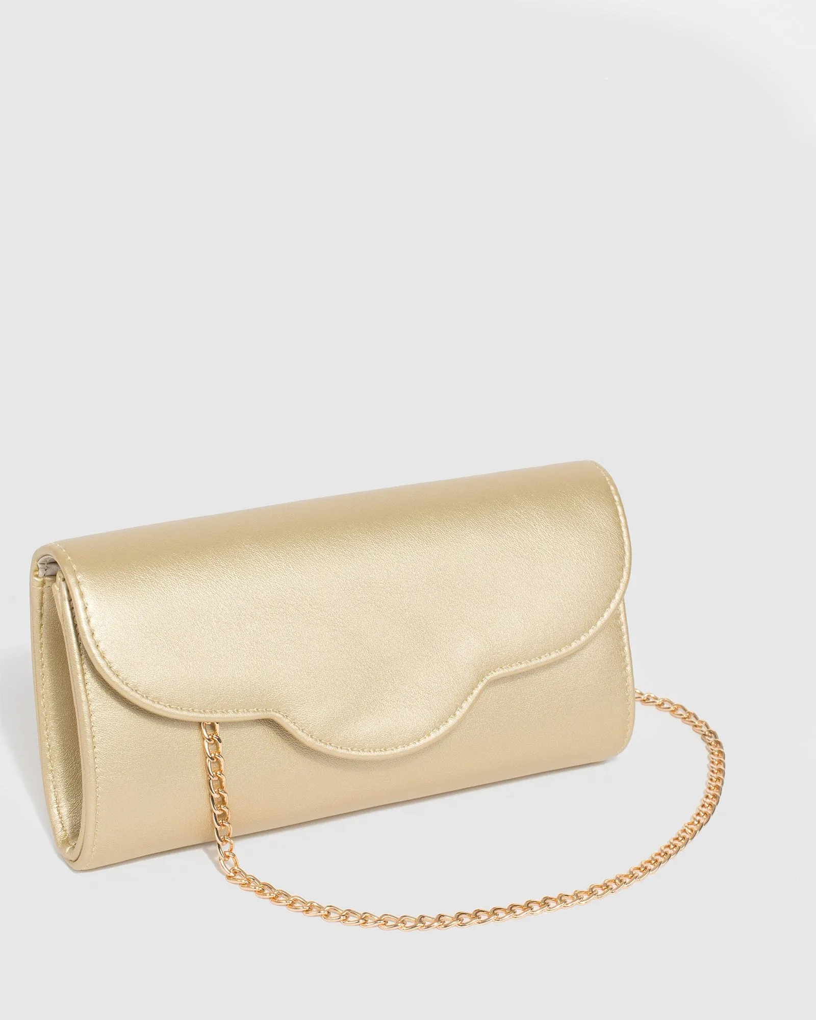 Gold Verna Clutch Bag