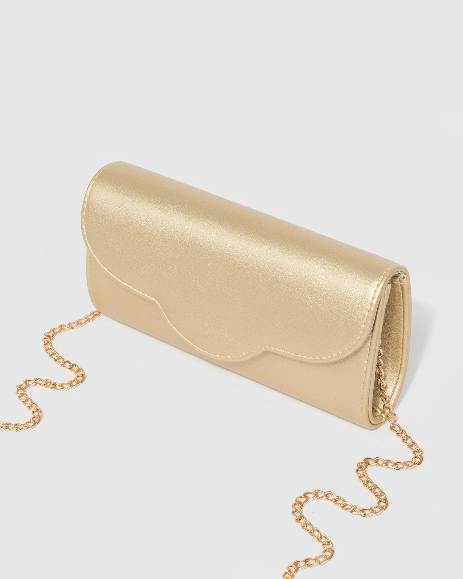 Gold Verna Clutch Bag