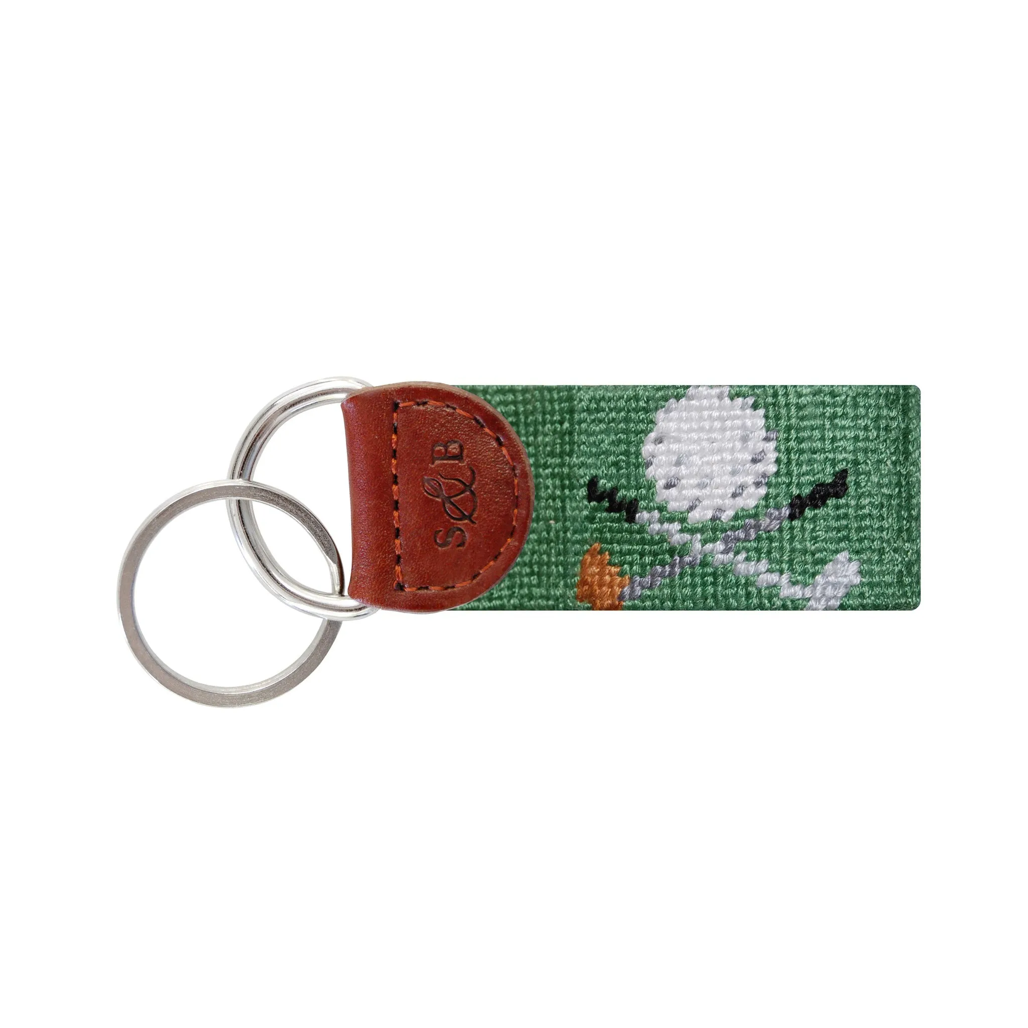 Golf Clubs Key Fob (Sage)