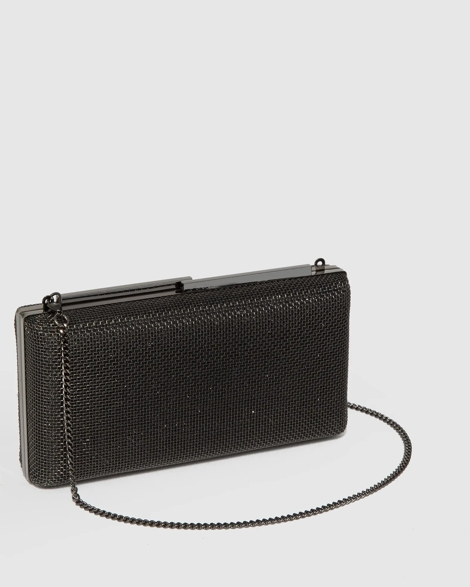 Gunmetal Lulu Clutch Bag