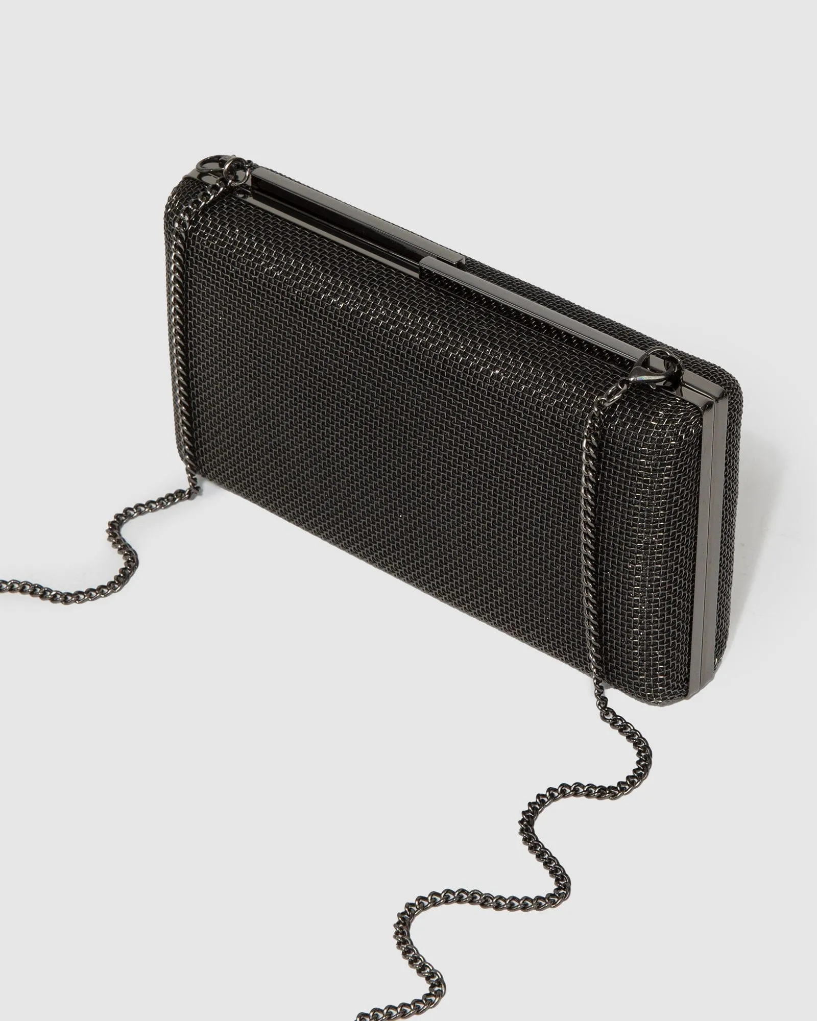 Gunmetal Lulu Clutch Bag