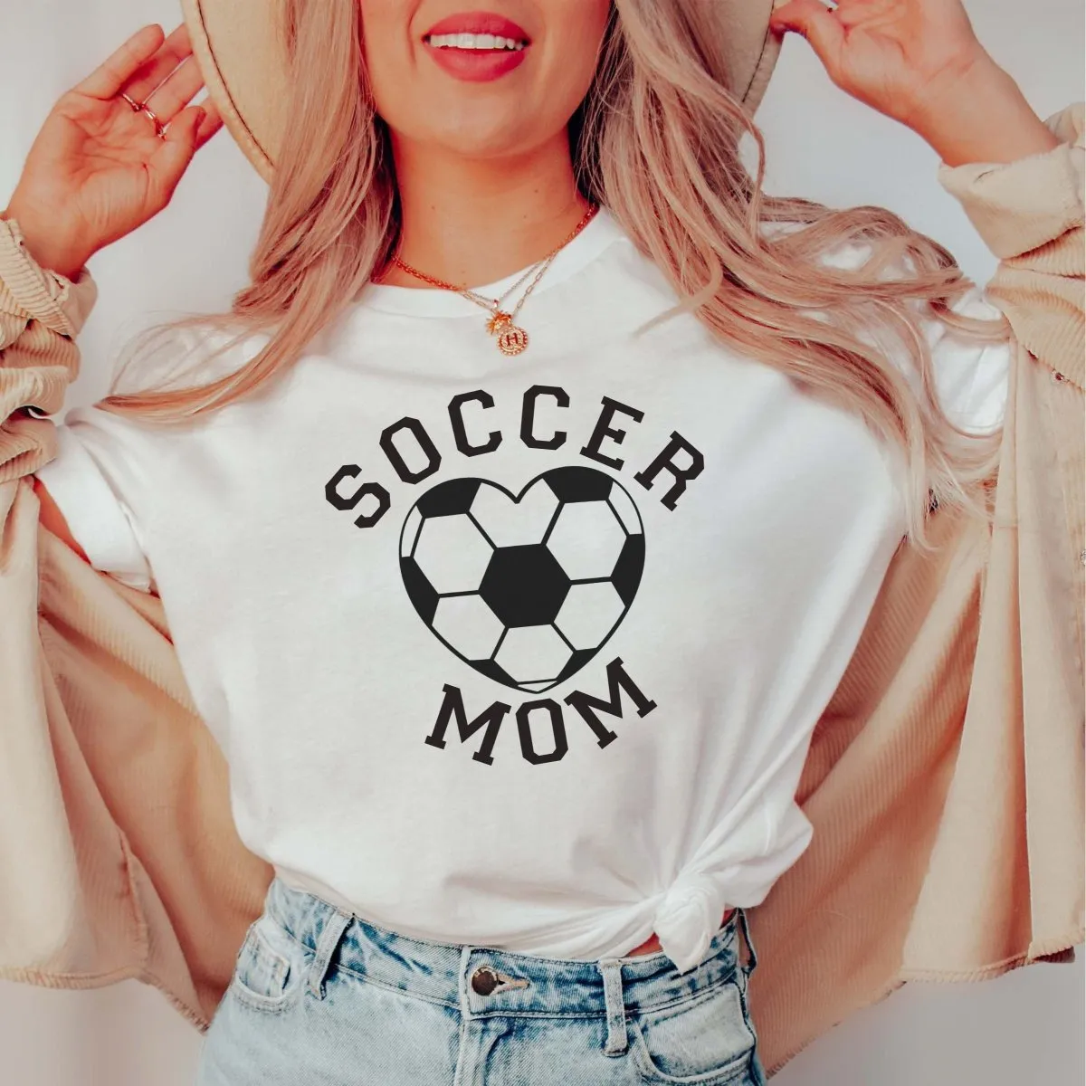 Heart Soccer Mom Tee