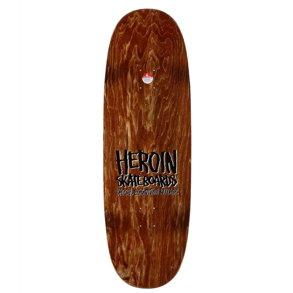 Heroin Skateboards Fear And Loathing Skateboard Deck Assorted Stains 10.4