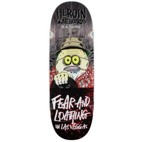 Heroin Skateboards Fear And Loathing Skateboard Deck Assorted Stains 10.4