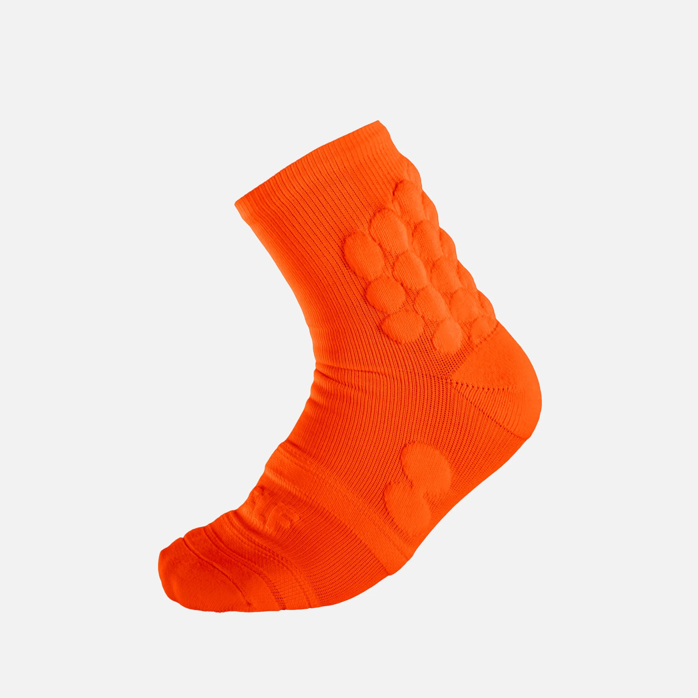 Hue Orange Football Padded Short Kids Socks