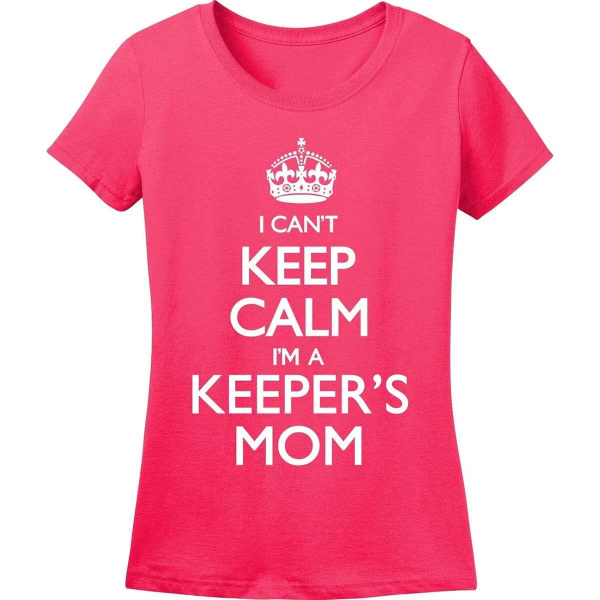 I Can't Keep Calm I'm A Keeper's Mom Soccer T-Shirt