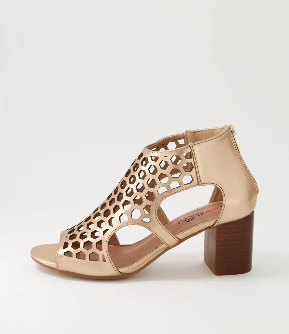 I LOVE BILLY Bettee Rose Gold Sandals