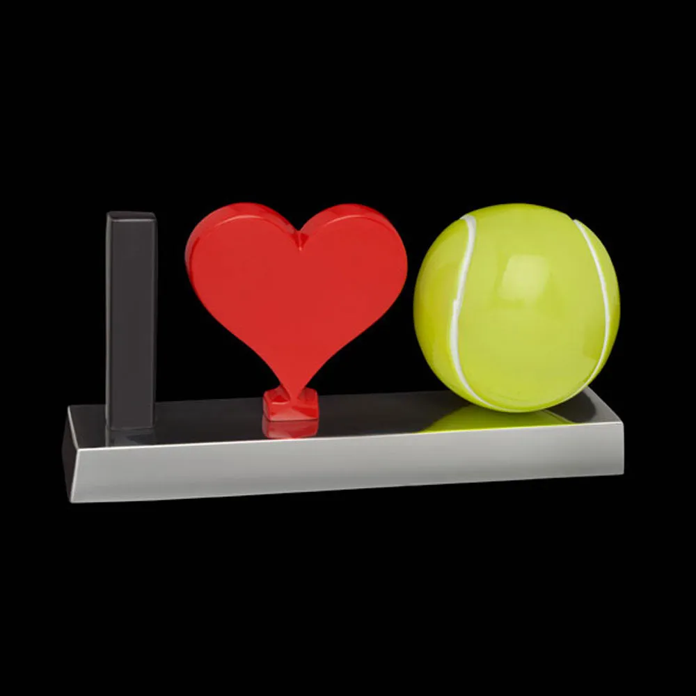 I Love Tennis Sculpture