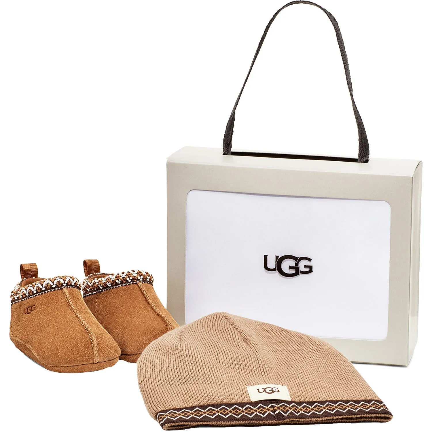 Infants' UGG Baby Tasman And Ugg Beanie Chestnut