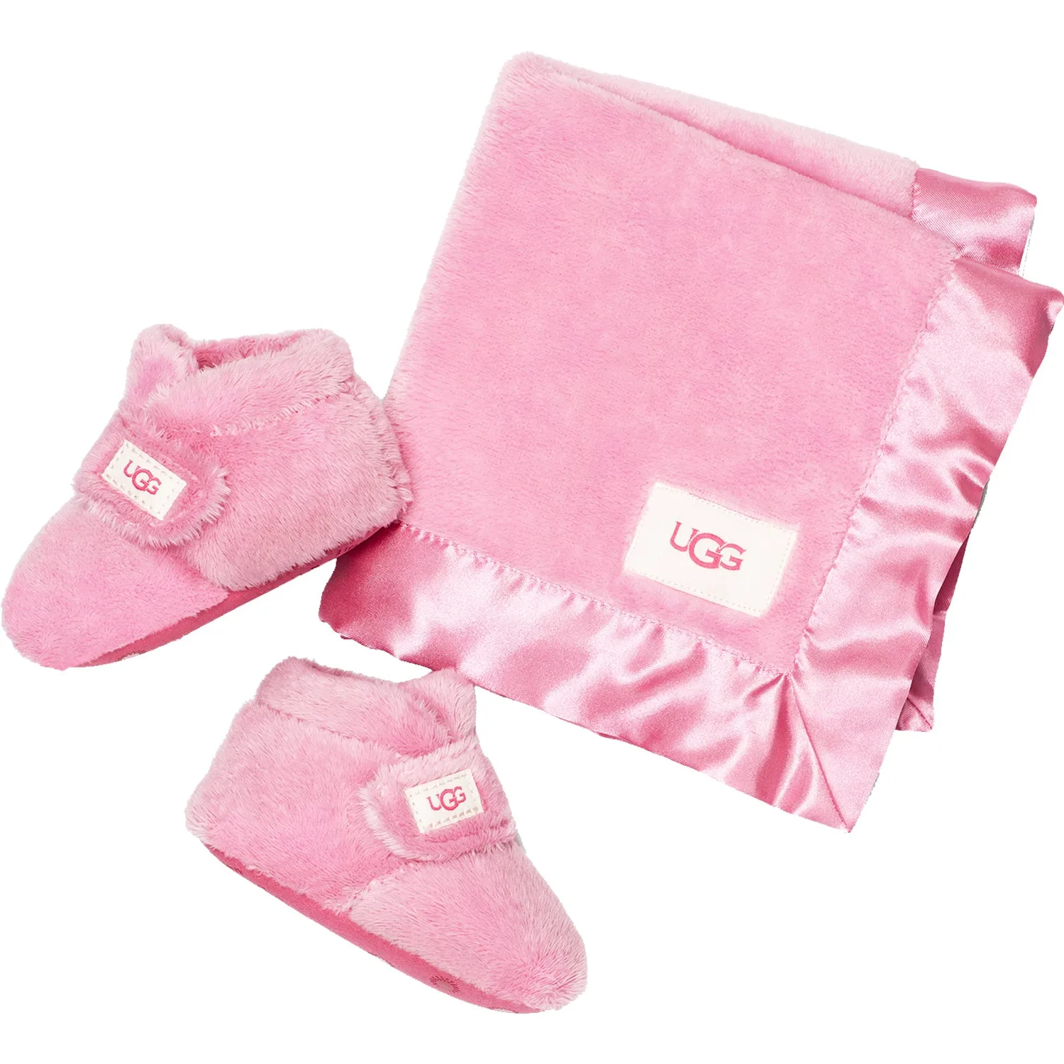 Infants' UGG Bixbee Bootie And Lovey Blanket Bubblegum