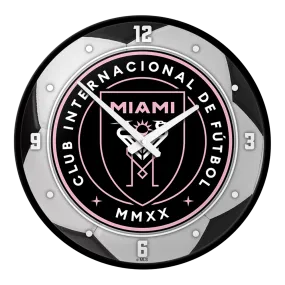 Inter Miami CF: Soccer Ball - Modern Disc Wall Clock